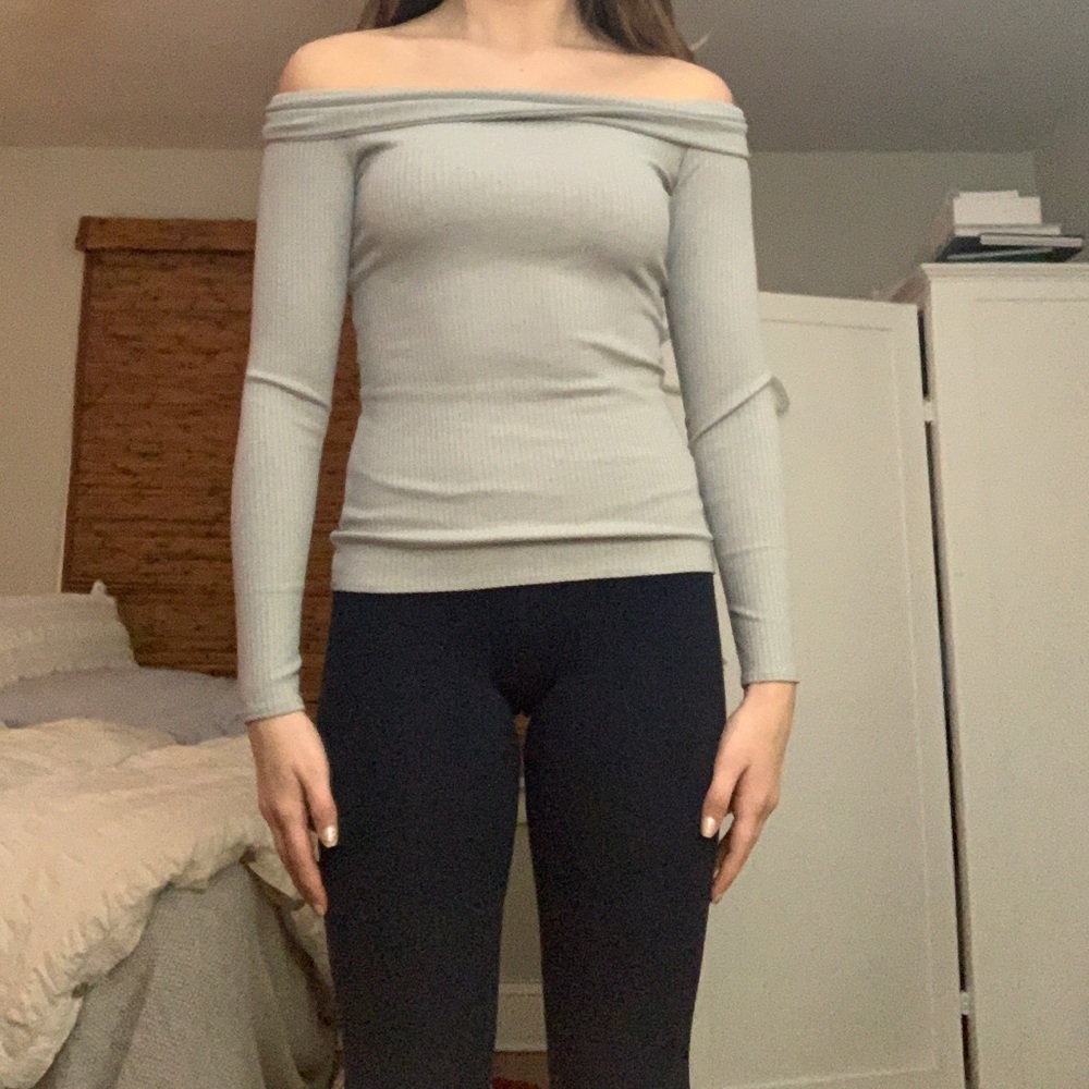 Right off the shoulder long sleeve